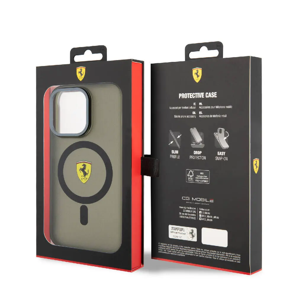 iPhone 15 Pro Max MagSafe Uyumlu Kılıf - Ferrari Kontrast Bumper