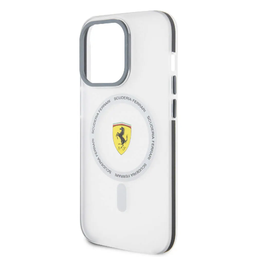 iPhone 15 Pro Max MagSafe Uyumlu Lisanslı Kılıf - Ferrari Kontrast Bumper SF Ring