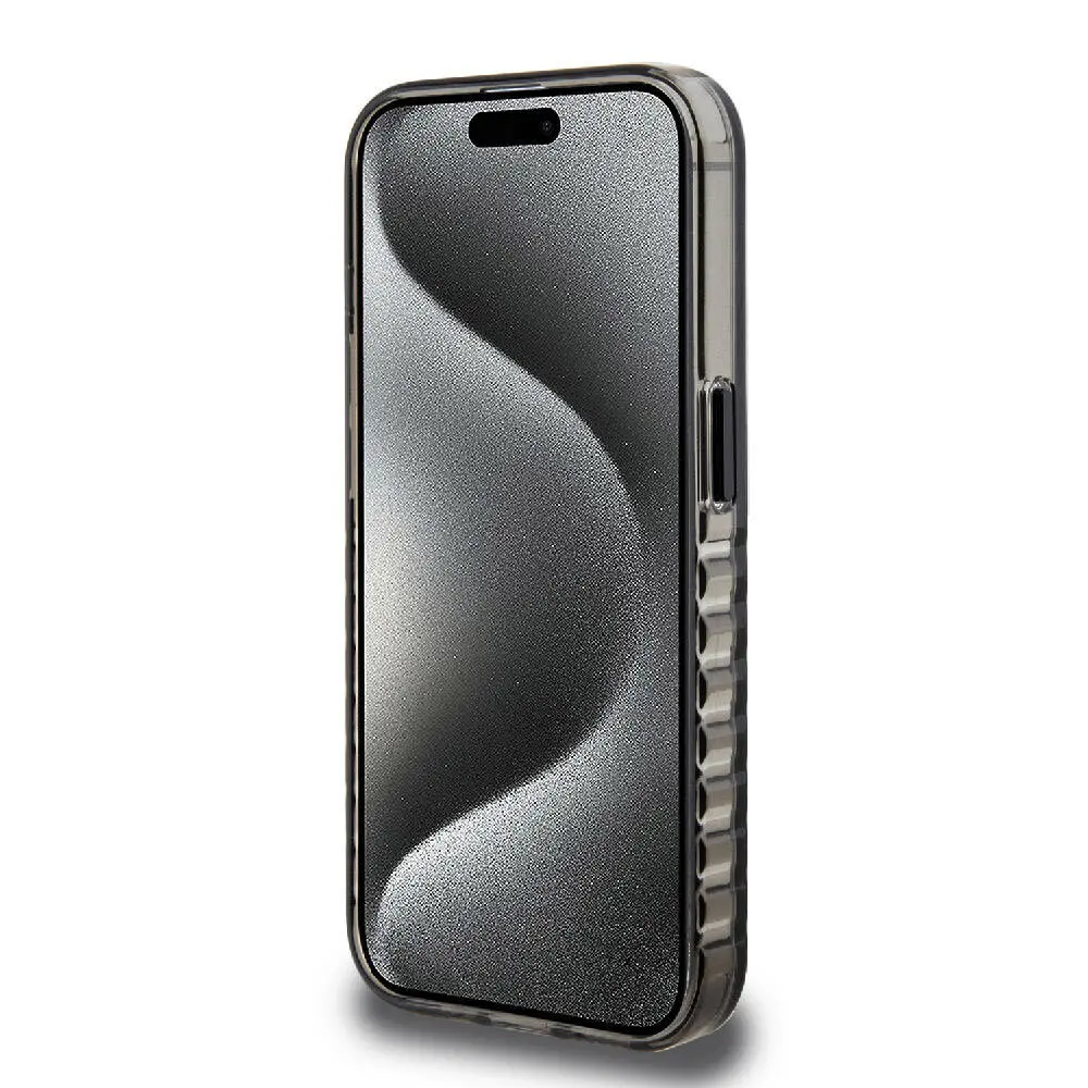 iPhone 15 Pro Max MagSafe Uyumlu Kılıf - Ferrari Lisanslı Tırtıklı Kenar