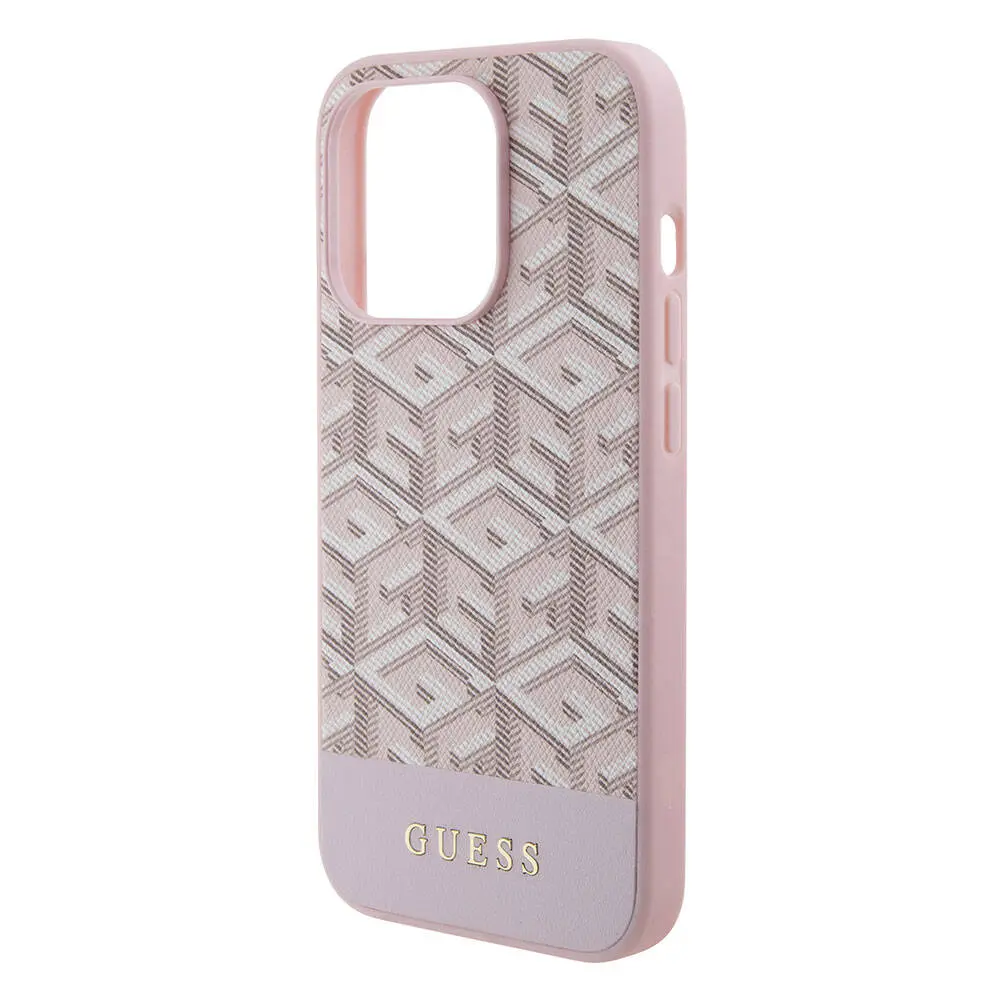 iPhone 15 Pro Max MagSafe Uyumlu Kılıf - Guess GCube Desenli