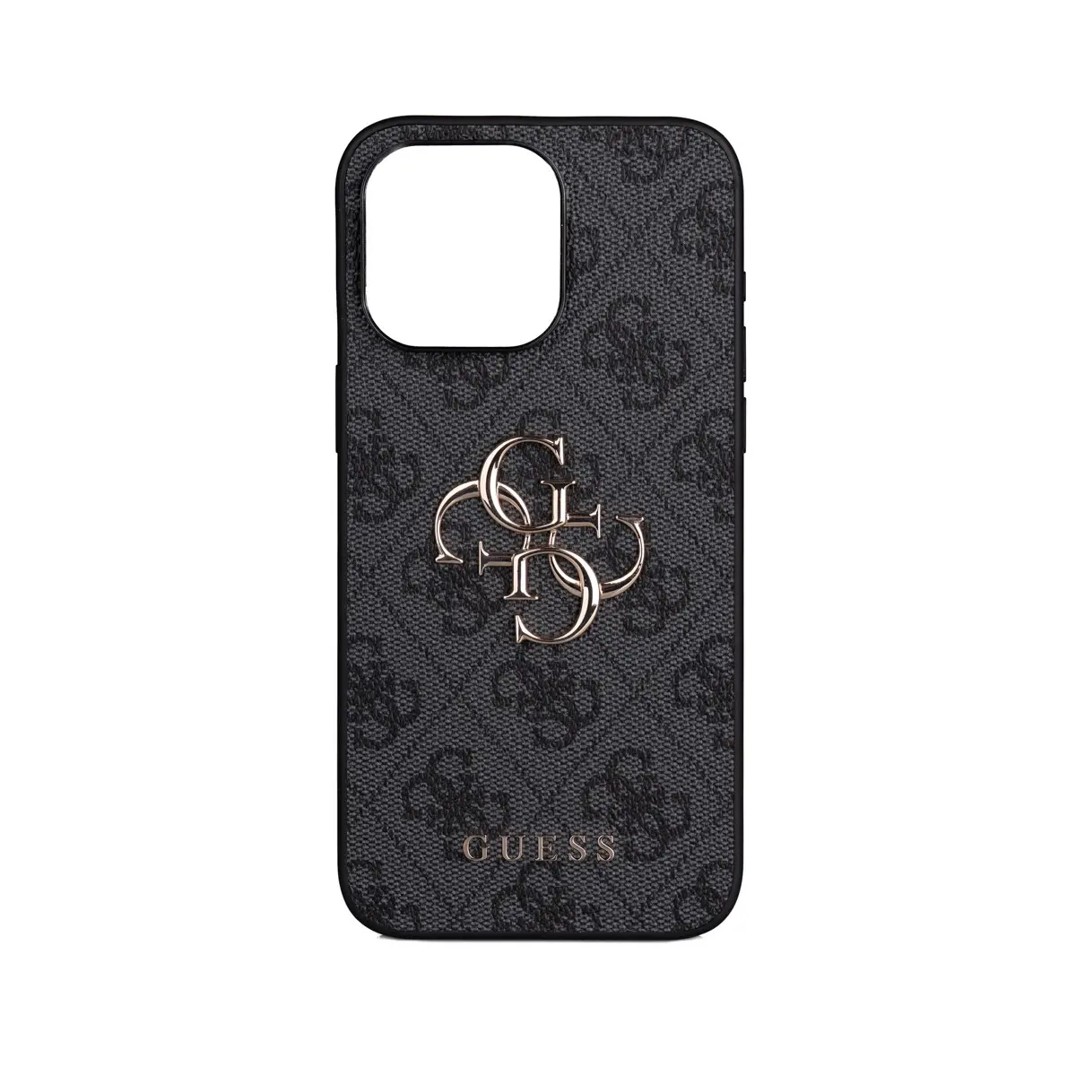 iPhone 15 Pro Max PU Deri Çapraz Askılı Kılıf - Guess 4G Metal Logo