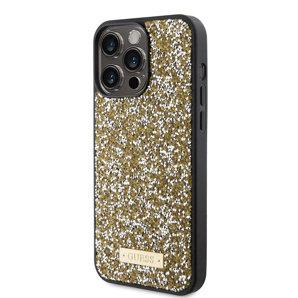 iPhone 15 Pro Max Taşlı Arka Yüzey Kılıf - Guess Lisanslı