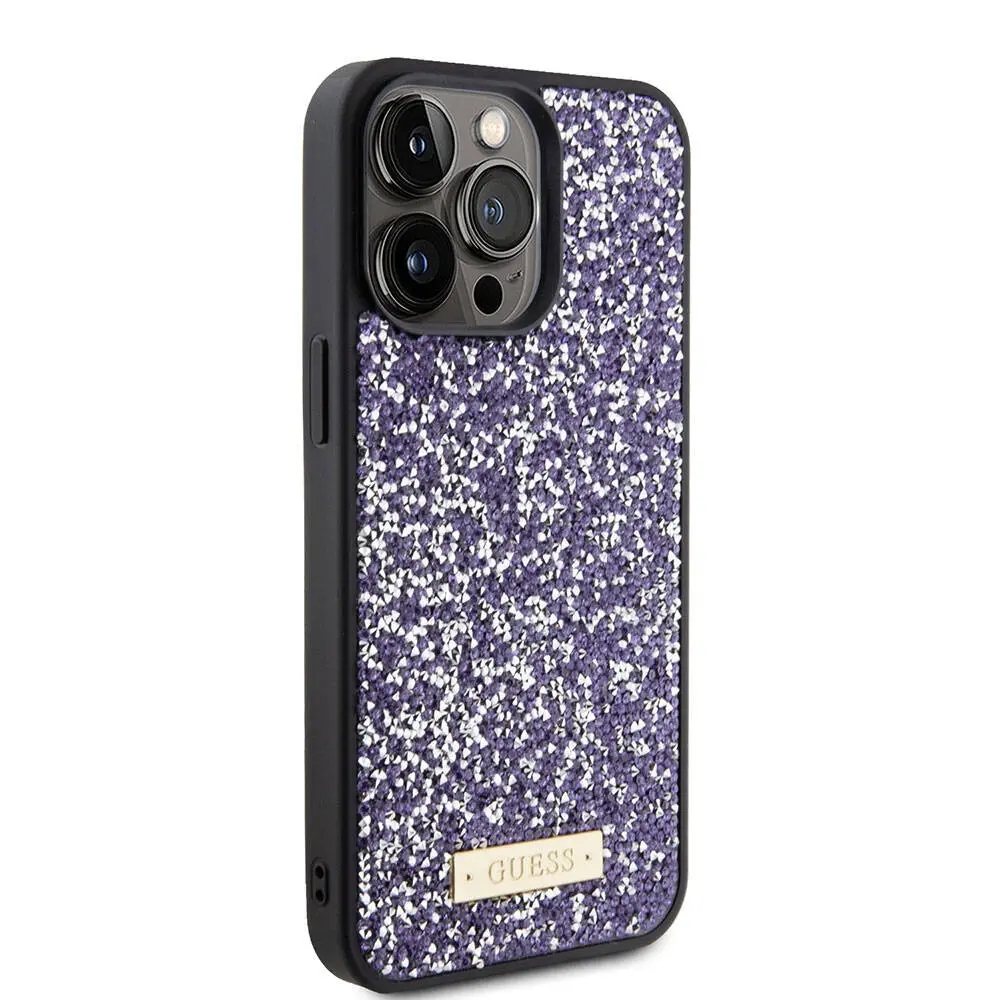 iPhone 15 Pro Max Taşlı Arka Yüzey Kılıf - Guess Lisanslı