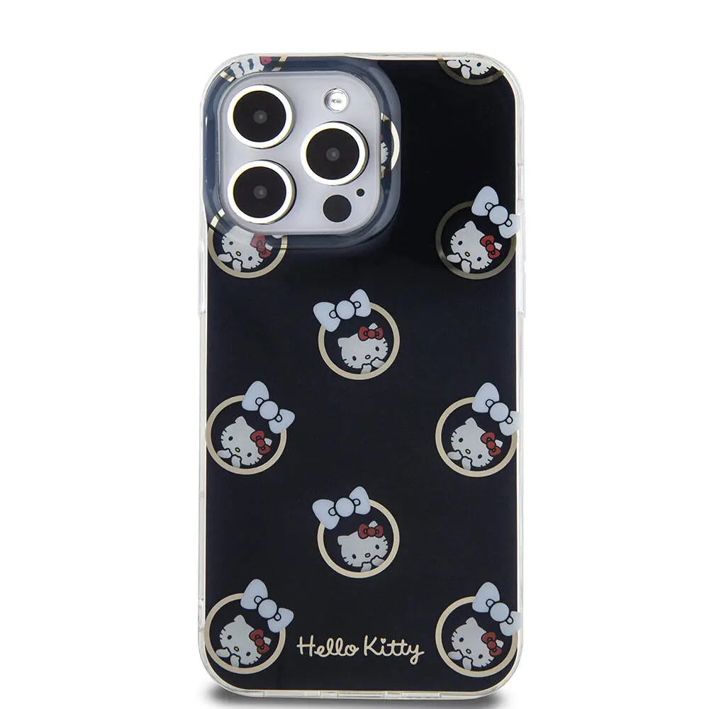 iPhone 15 Pro Max Lisanslı Hello Kitty Kılıf, Elektroplating Kaplama