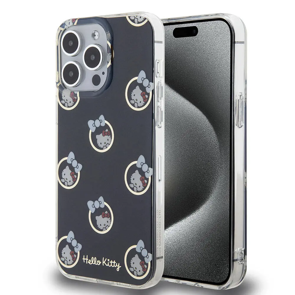 iPhone 15 Pro Max Lisanslı Hello Kitty Kılıf, Elektroplating Kaplama