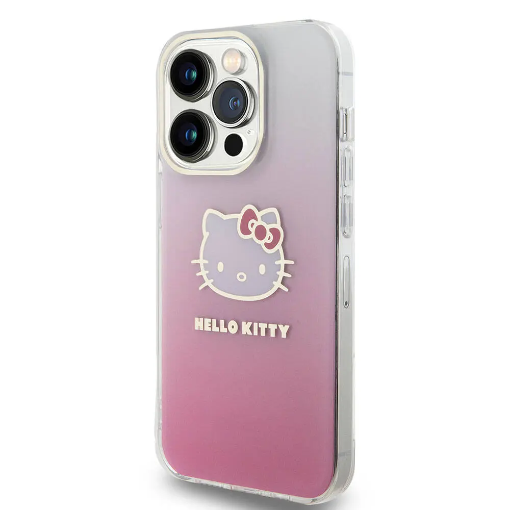 iPhone 15 Pro Max Lisanslı Hello Kitty Kılıf, Elektroplating Gradyan