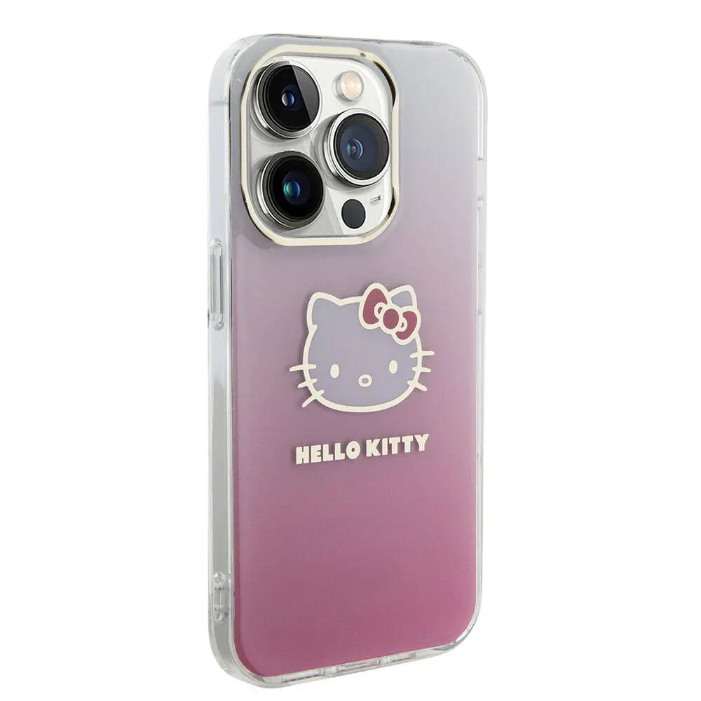 iPhone 15 Pro Max Lisanslı Hello Kitty Kılıf, Elektroplating Gradyan