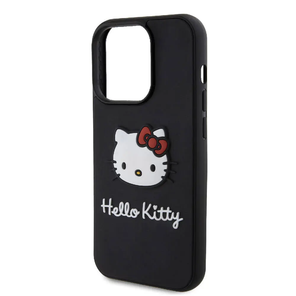 iPhone 15 Pro Max Hello Kitty Lisanslı 3D Kılıf - Kırmızı