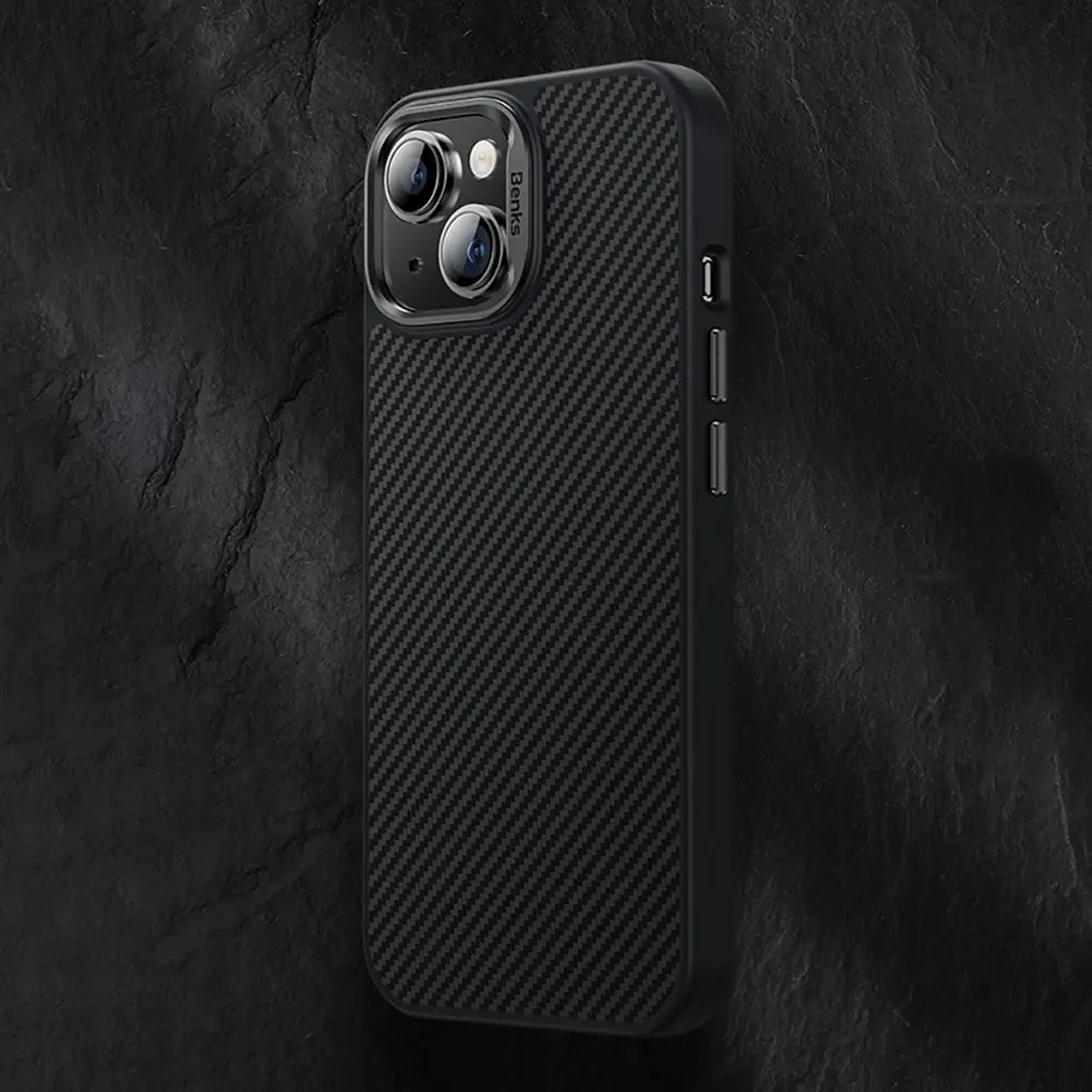 iPhone 15 Pro Max MagSafe Uyumlu Kevlar Kılıf - Benks Hybrid ArmorPro