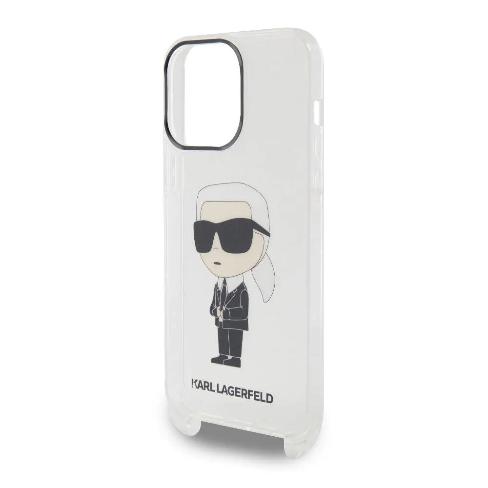 iPhone 15 Pro Max Boyun Askılı Kılıf - Karl Lagerfeld Karl İkonik Crossbody