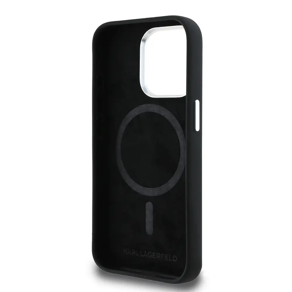 iPhone 15 Pro Max Silikon Kılıf - Karl Lagerfeld Karl & Choupette