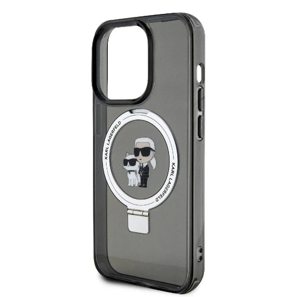 iPhone 15 Pro Max MagSafe Uyumlu Ring Standlı Kılıf - Karl Lagerfeld K&C