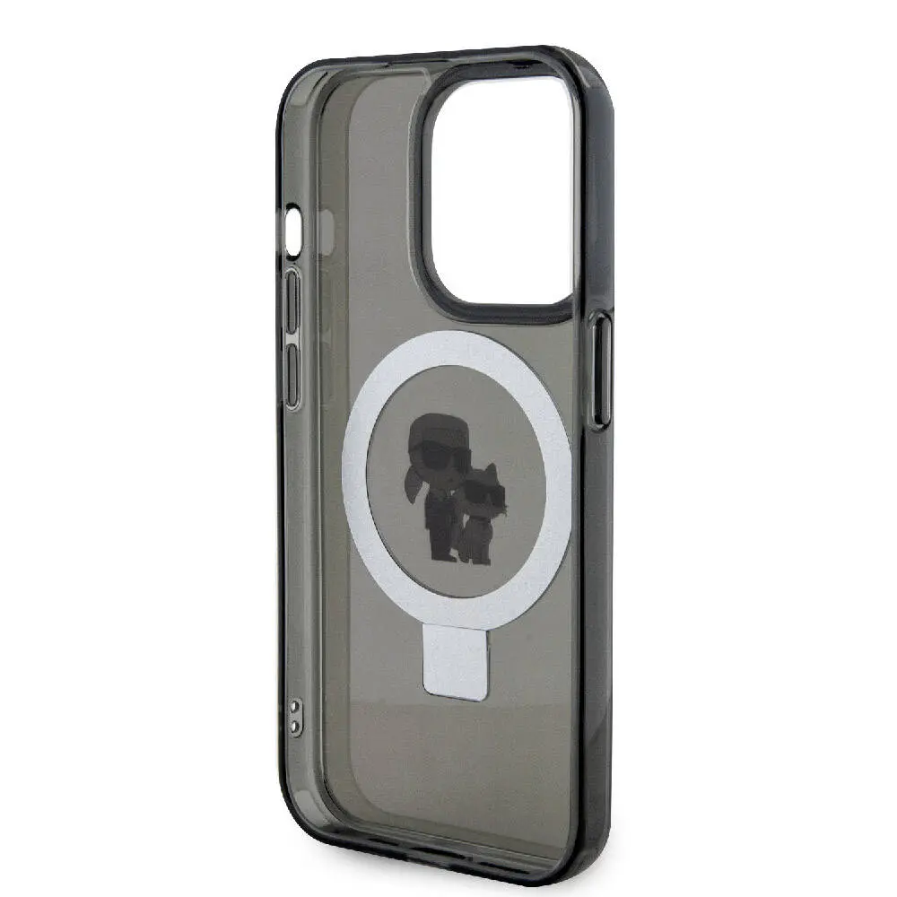 iPhone 15 Pro Max MagSafe Uyumlu Ring Standlı Kılıf - Karl Lagerfeld K&C