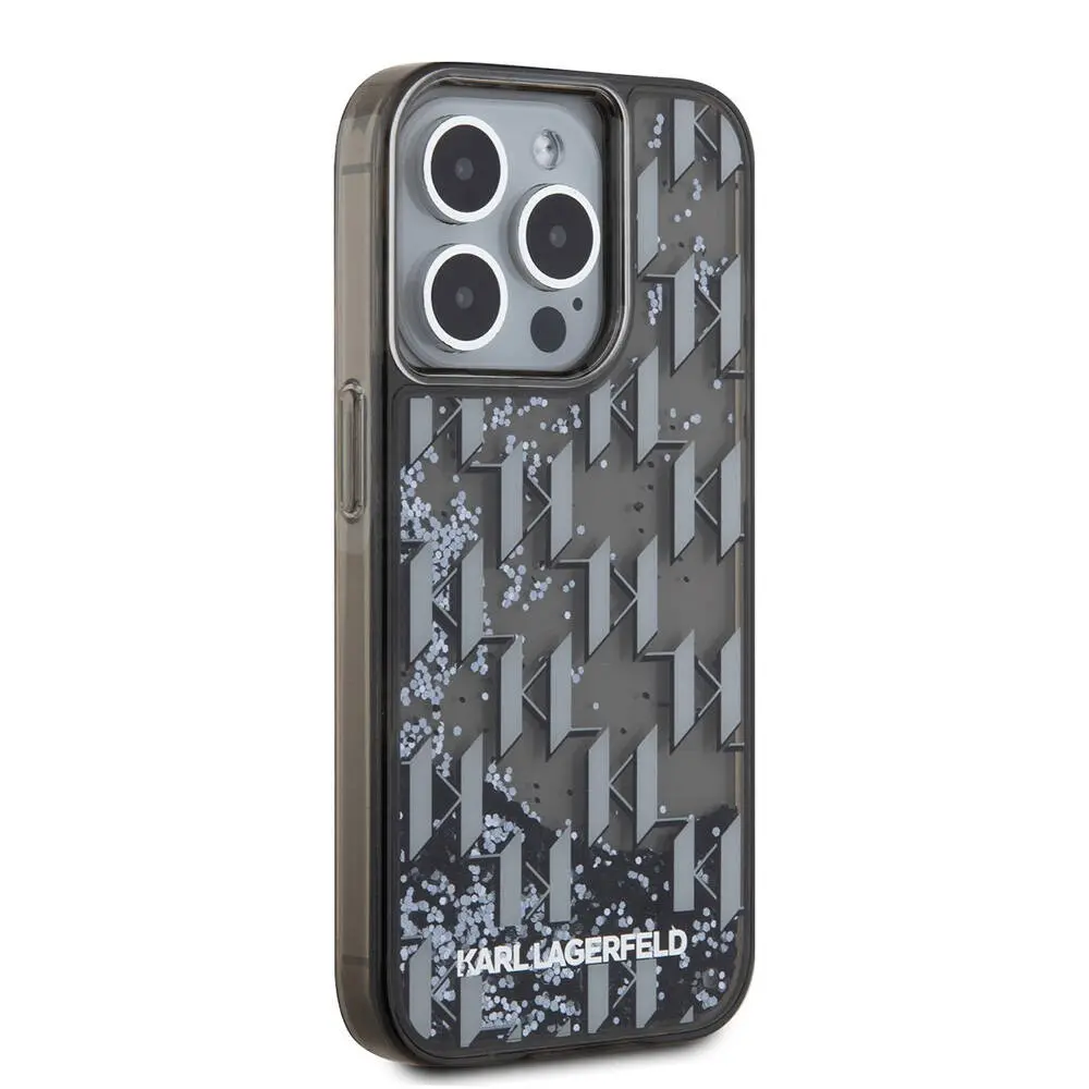 iPhone 15 Pro Max Simli KL Yazılı Monogram Kılıf - Karl Lagerfeld