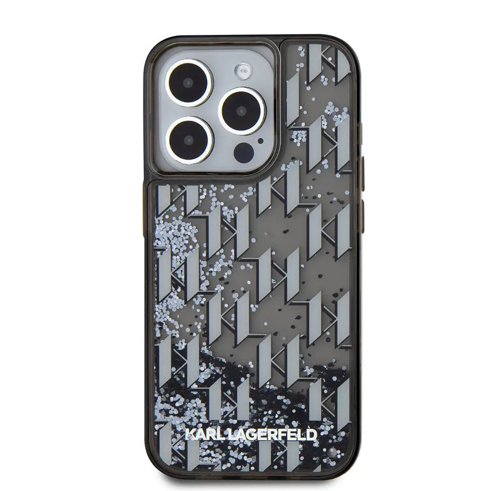 iPhone 15 Pro Max Simli KL Yazılı Monogram Kılıf - Karl Lagerfeld