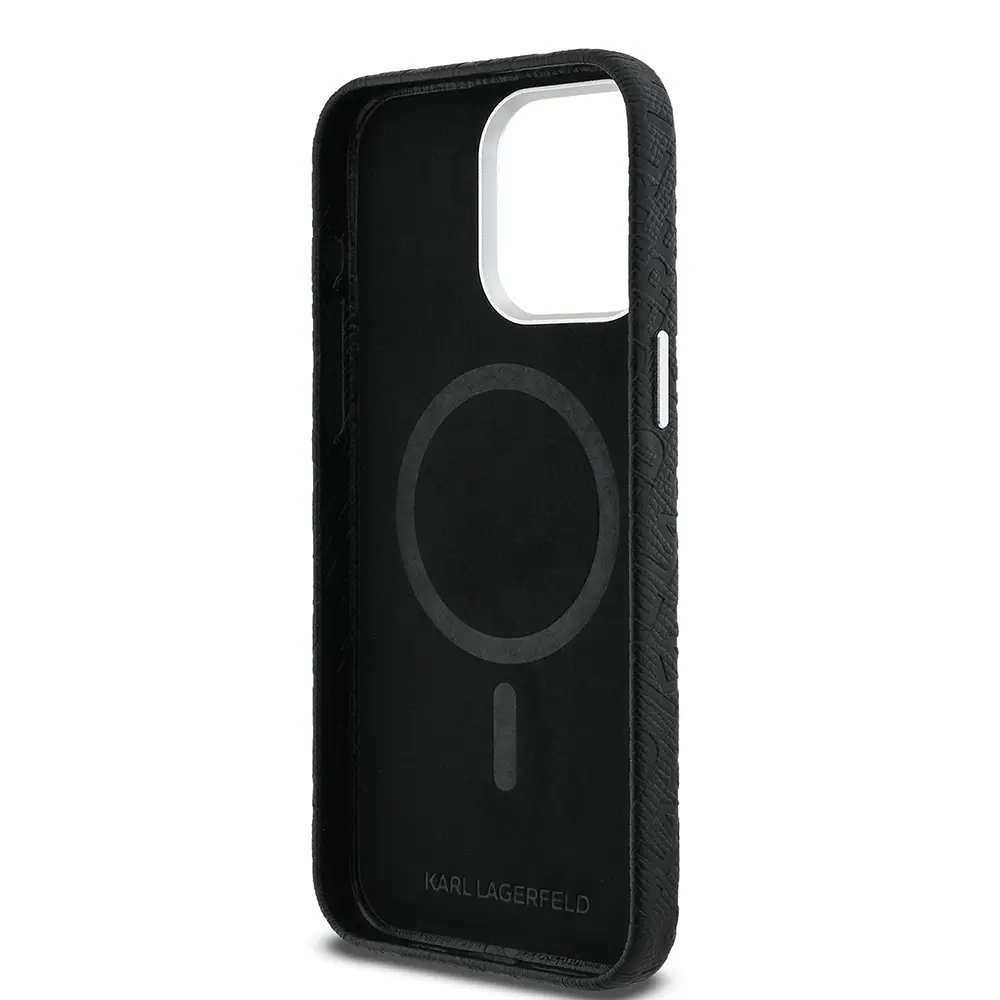 iPhone 15 Pro Max PU Deri Kılıf, Lisanslı - Karl Lagerfeld