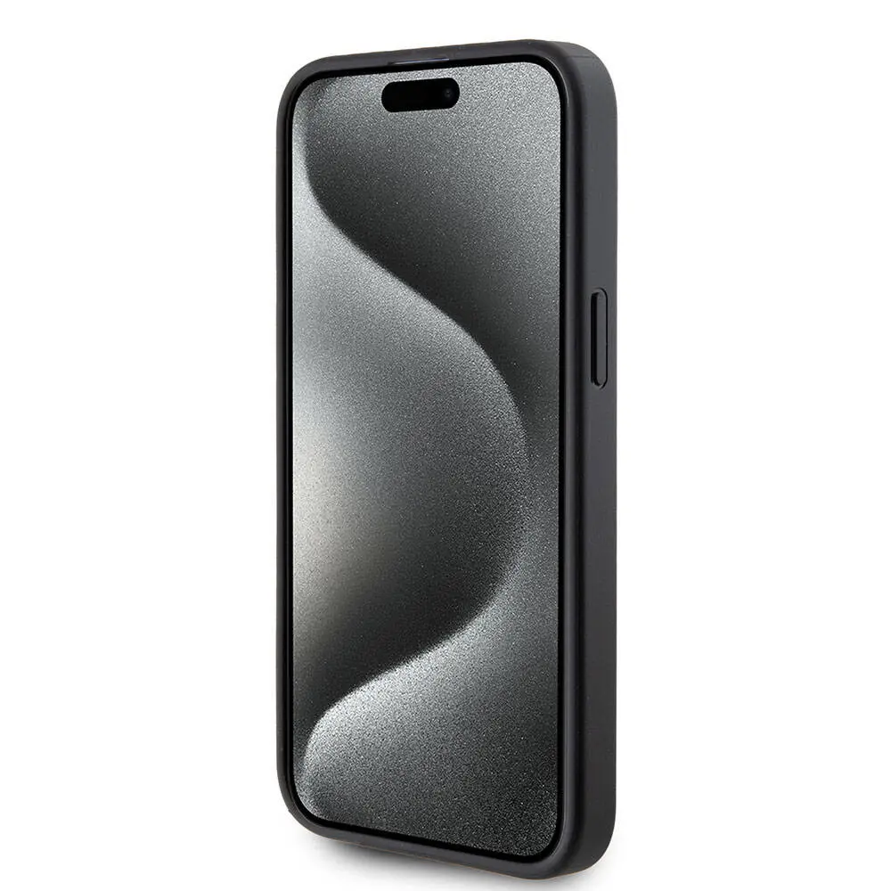 iPhone 15 Pro Max Kartlıklı Kılıf, Metal Logo - Karl Lagerfeld