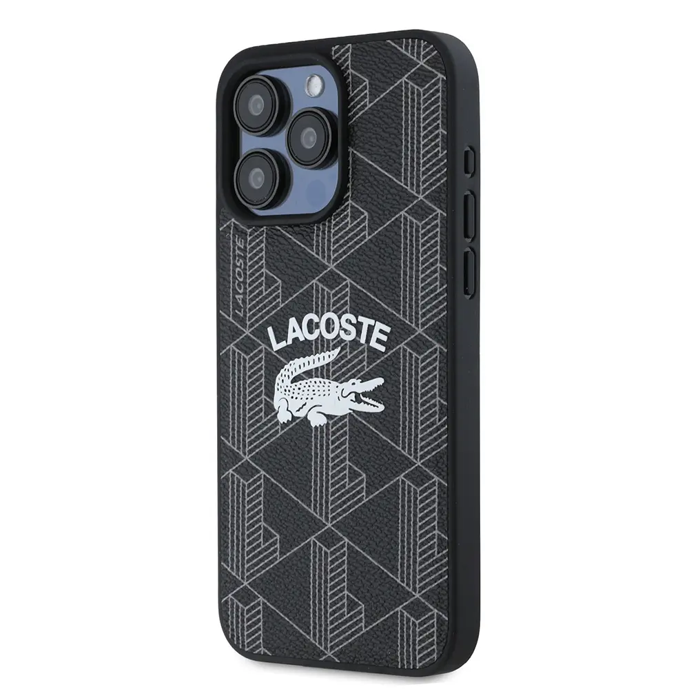 iPhone 15 Pro Max MagSafe Uyumlu Kılıf - Lacoste Mono Vintage Logo
