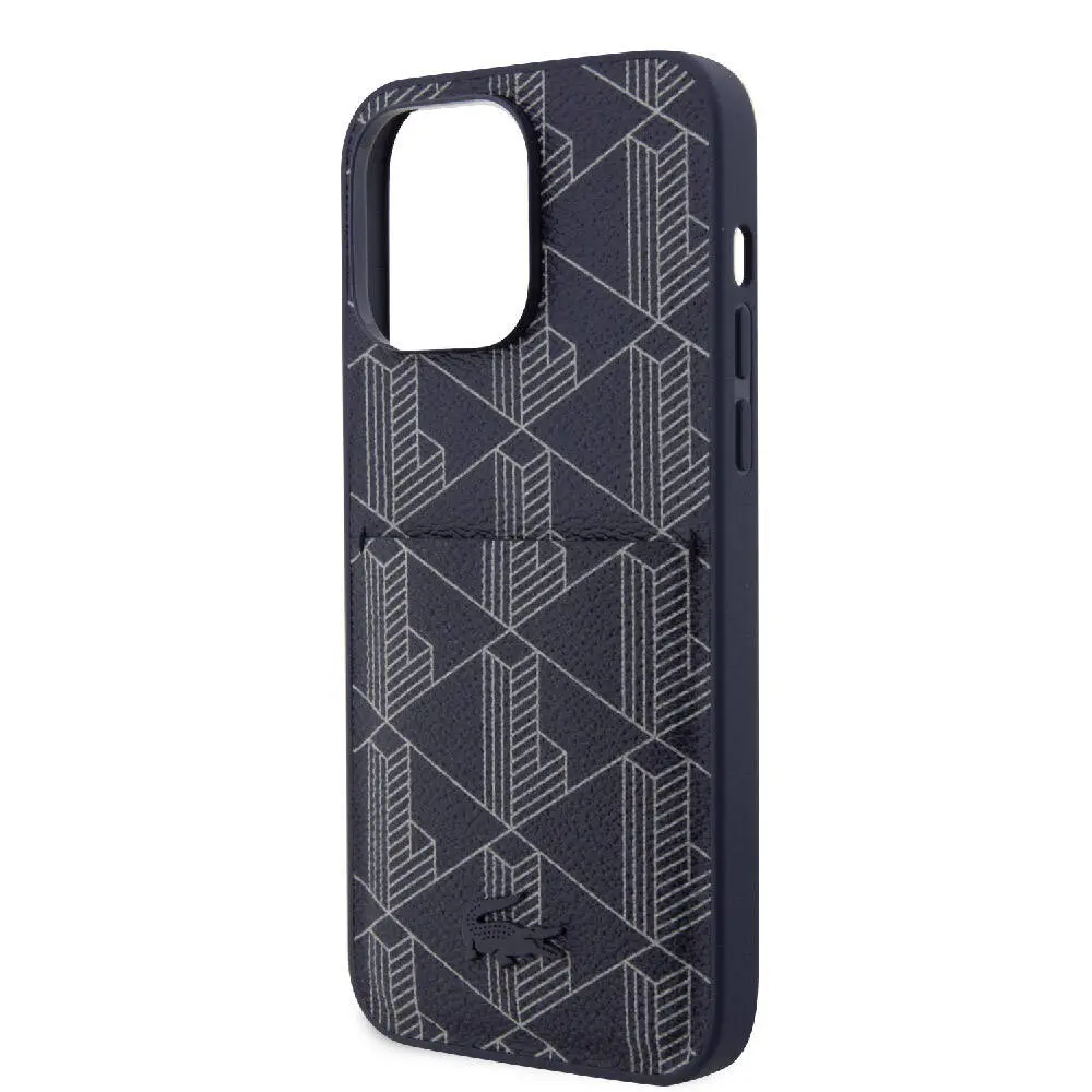 iPhone 15 Pro Max MagSafe Uyumlu Kartlıklı Kılıf - Lacoste Monogram