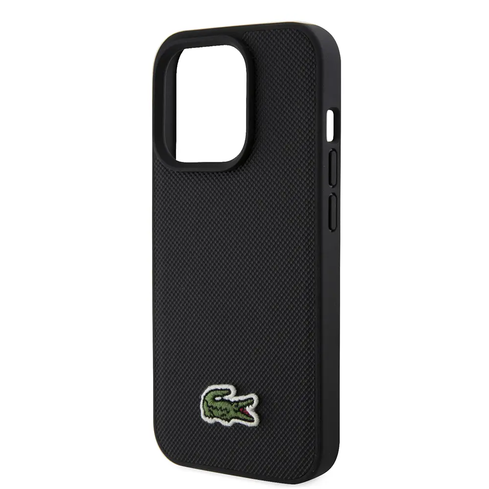 iPhone 15 Pro Max Lacoste Lisanslı PU Pike Desenli Kılıf + Type-C Kablo