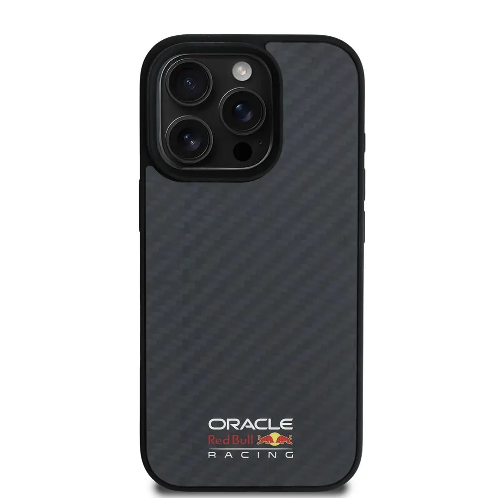 iPhone 15 Pro Max MagSafe Uyumlu Karbon Fiber Tasarımlı Kılıf - Redbull