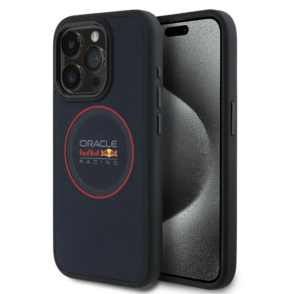 iPhone 15 Pro Max MagSafe Uyumlu PU Deri Kılıf - Redbull Lisanslı