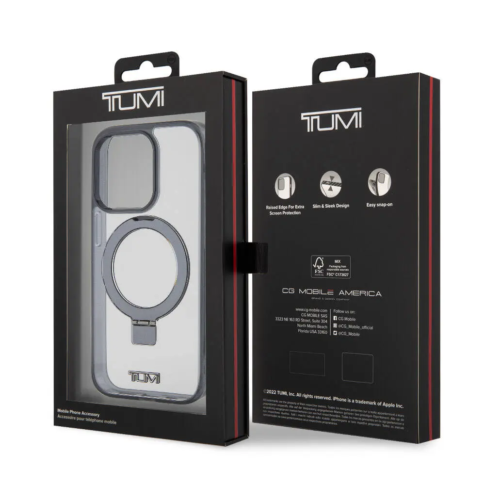 iPhone 15 Pro Max MagSafe Uyumlu Ring Standlı Silikon Kılıf - TUMI