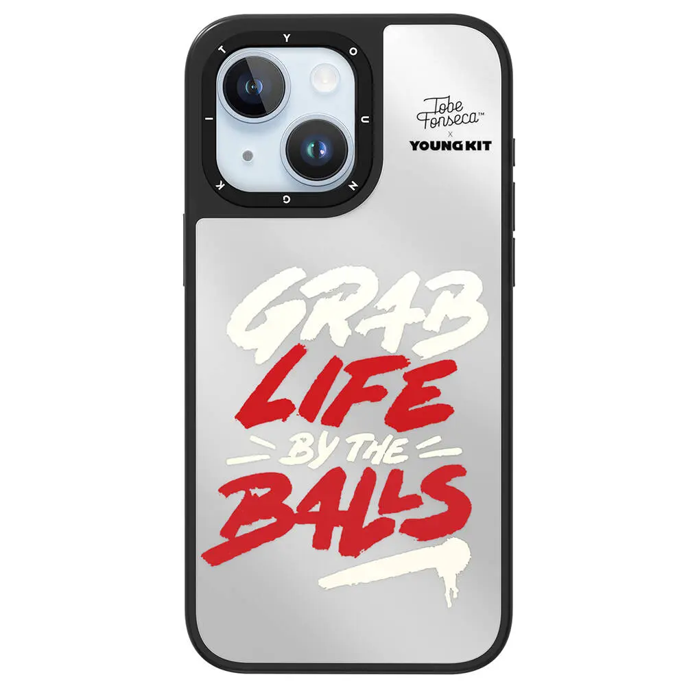 iPhone 15 Pro Max Aynalı Kılıf - Youngkit Mirror Tobias Fonseca Tasarımı