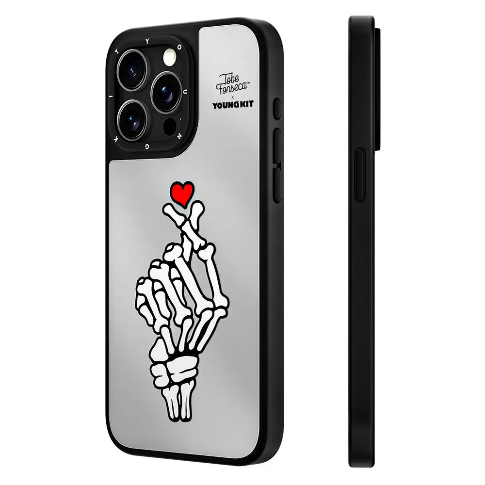 iPhone 15 Pro Max Aynalı Kılıf - Youngkit Mirror Tobias Fonseca Tasarımı