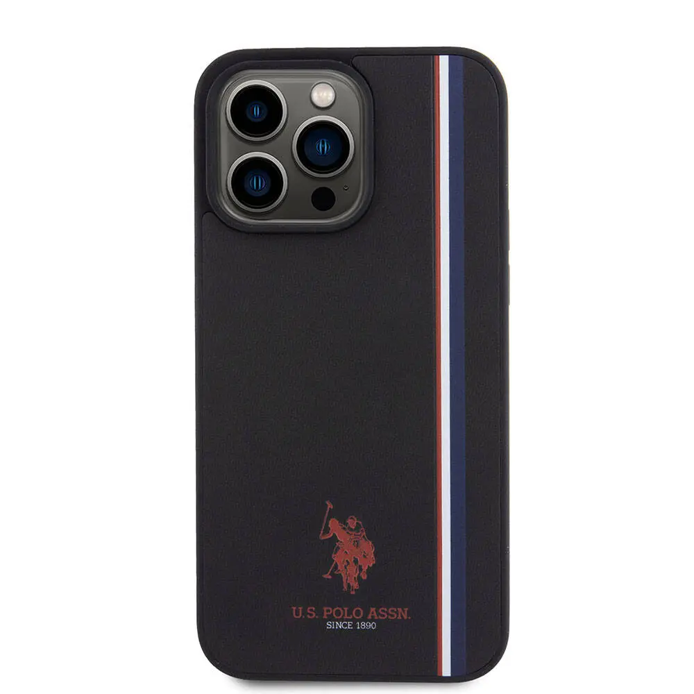iPhone 15 Pro Max Kılıf, Lisanslı Üç Renk Şerit Tasarımlı - U.S. Polo Assn.