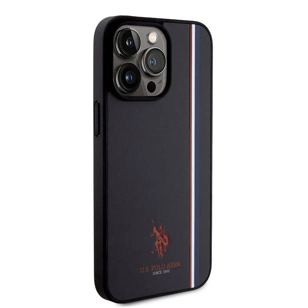 iPhone 15 Pro Max Kılıf, Lisanslı Üç Renk Şerit Tasarımlı - U.S. Polo Assn.