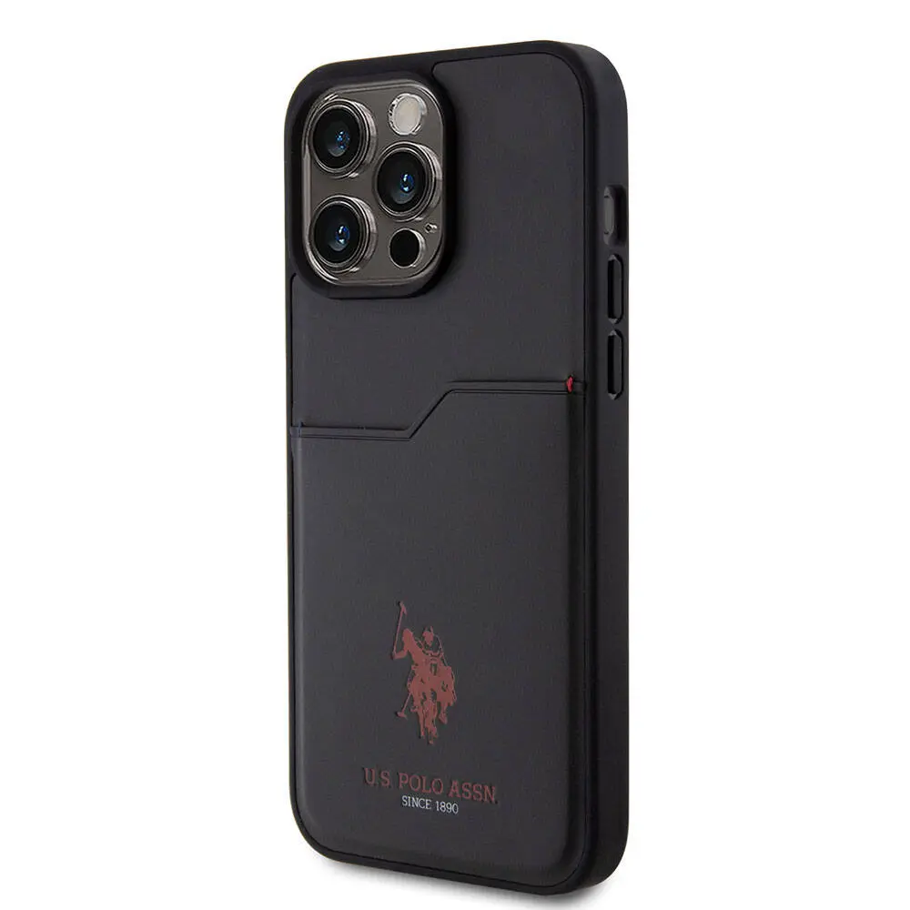 iPhone 15 Pro Max Kartlıklı PU Kılıf - U.S. Polo Assn. Lisanslı