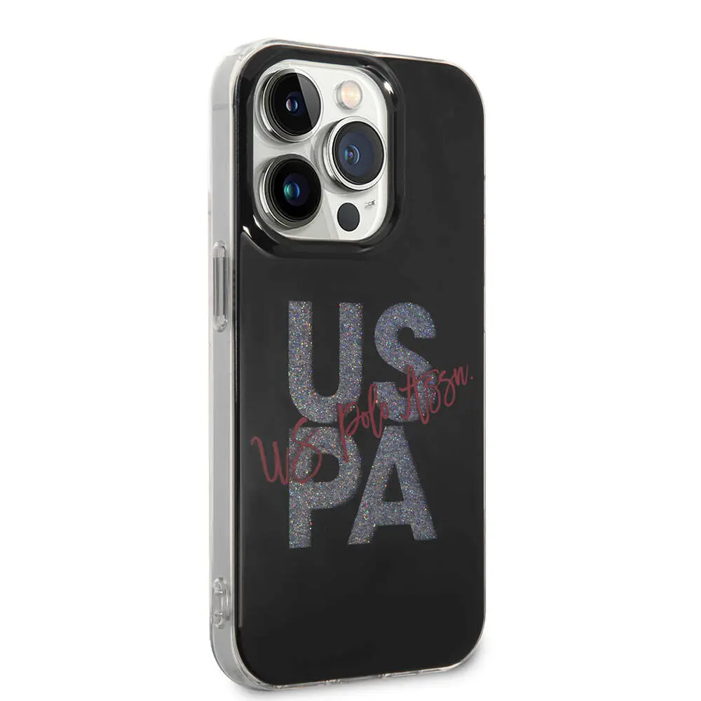 iPhone 15 Pro Max Simli Parlak Alfabe Tasarım Kılıf - U.S. Polo Assn.