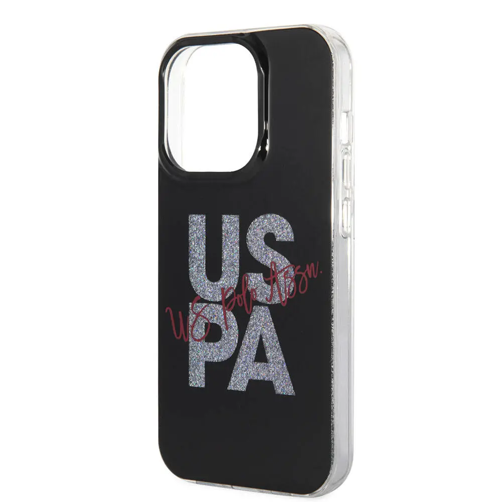 iPhone 15 Pro Max Simli Parlak Alfabe Tasarım Kılıf - U.S. Polo Assn.