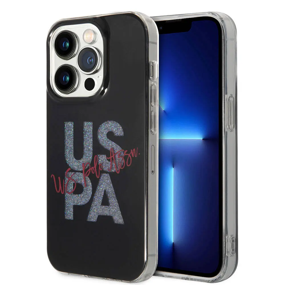 iPhone 15 Pro Max Simli Parlak Alfabe Tasarım Kılıf - U.S. Polo Assn.