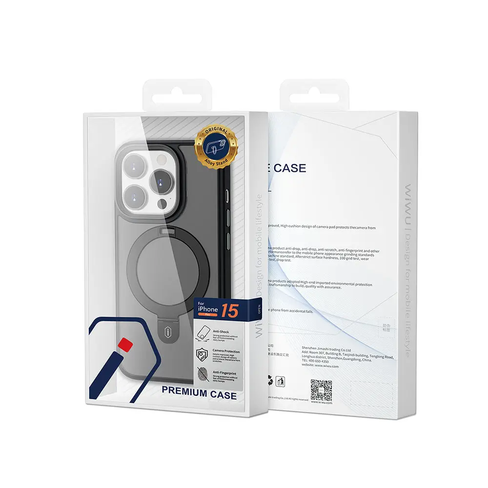 iPhone 15 Pro ve 15 Pro Max MagSafe Uyumlu Standlı Kılıf - Wiwu ZMM-010