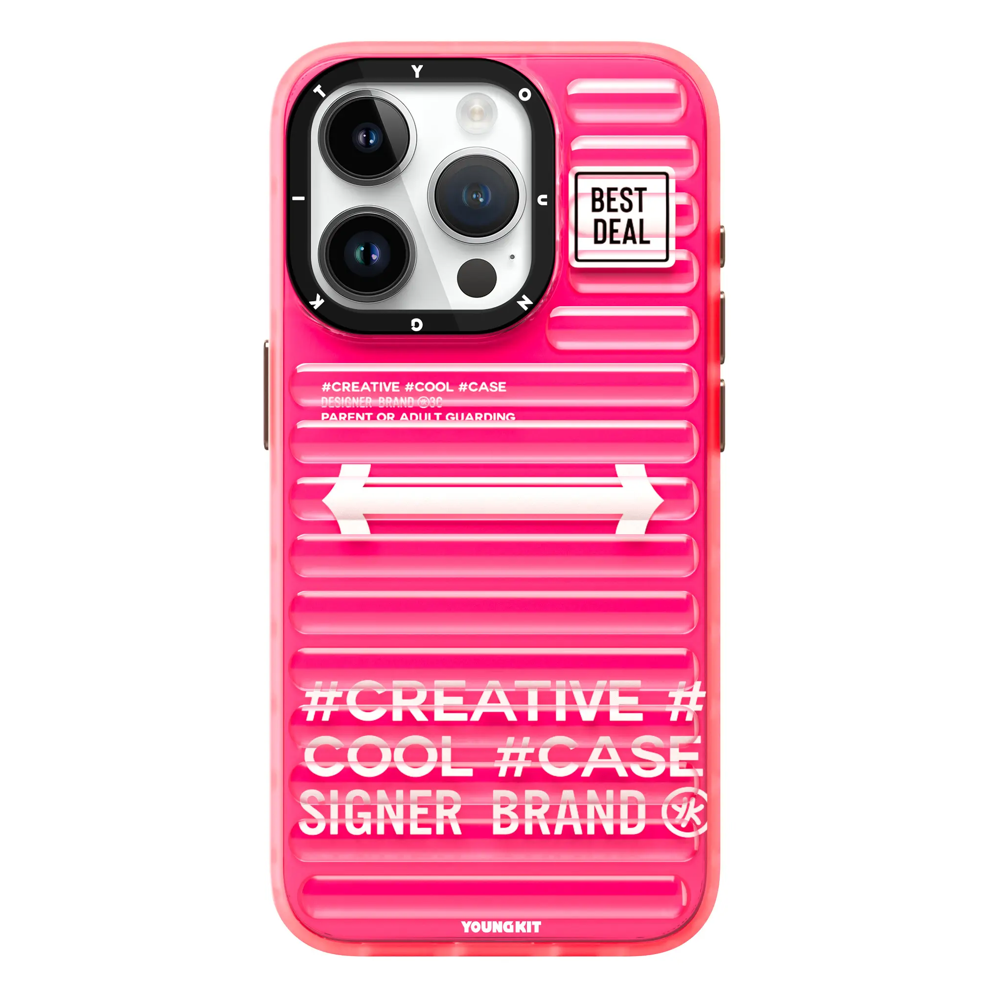 iPhone 15 Pro Max Kılıf YoungKit Luggage FireFly Serisi
