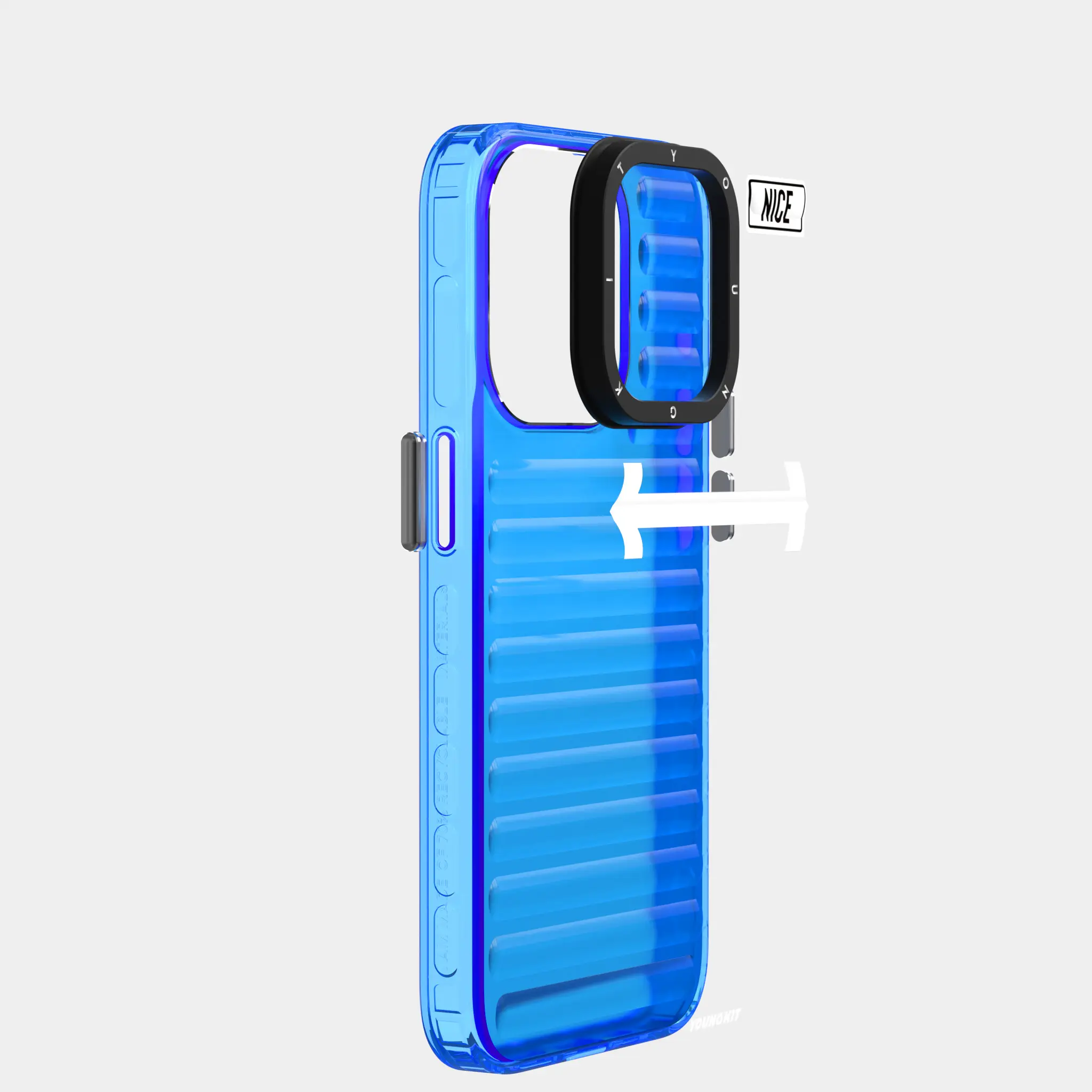 iPhone 15 Pro Max Kılıf YoungKit Luggage FireFly Serisi