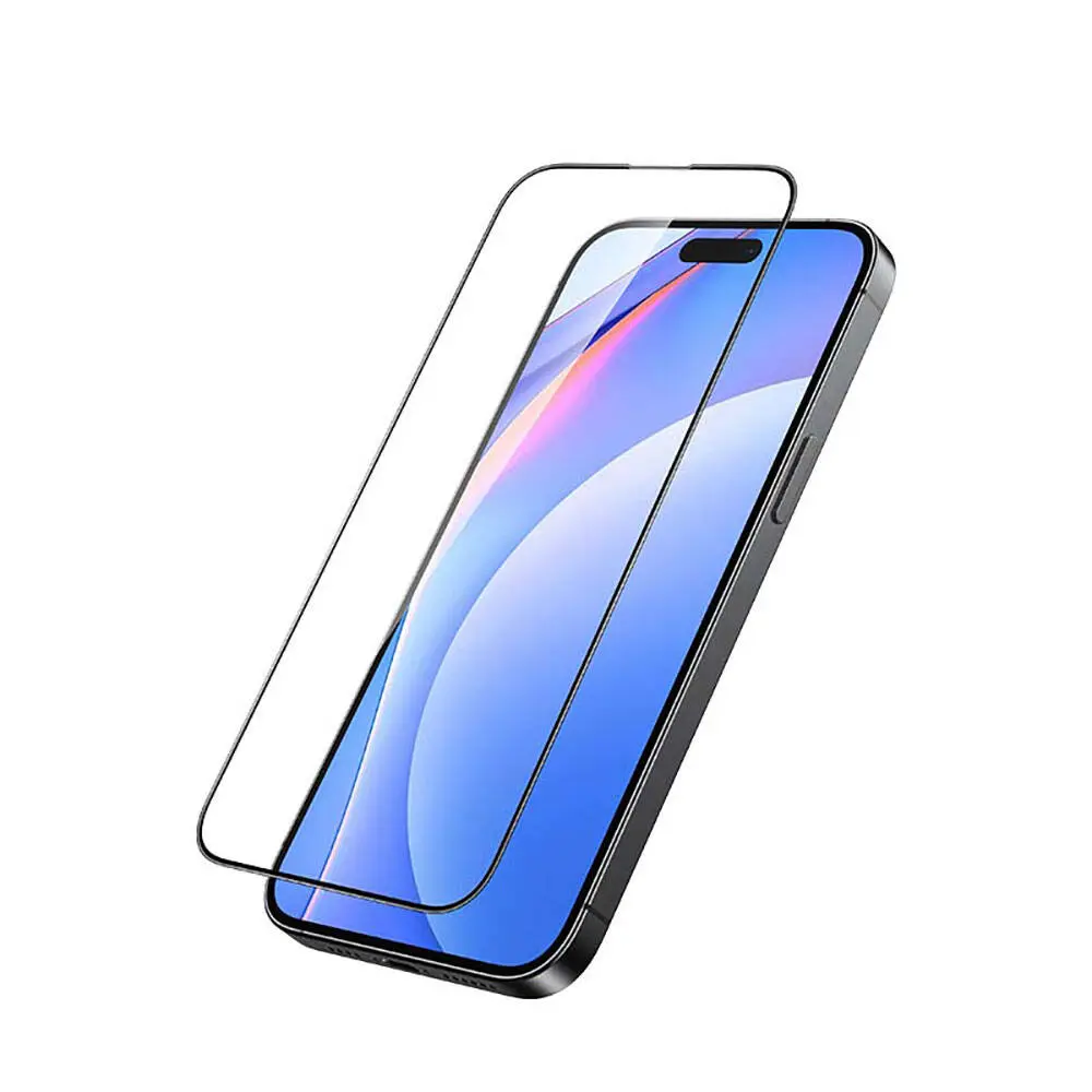 iPhone 15 Pro Max 3D HD Full Transparan Temperli Cam Ekran Koruyucu - Recci RSP-A05SD