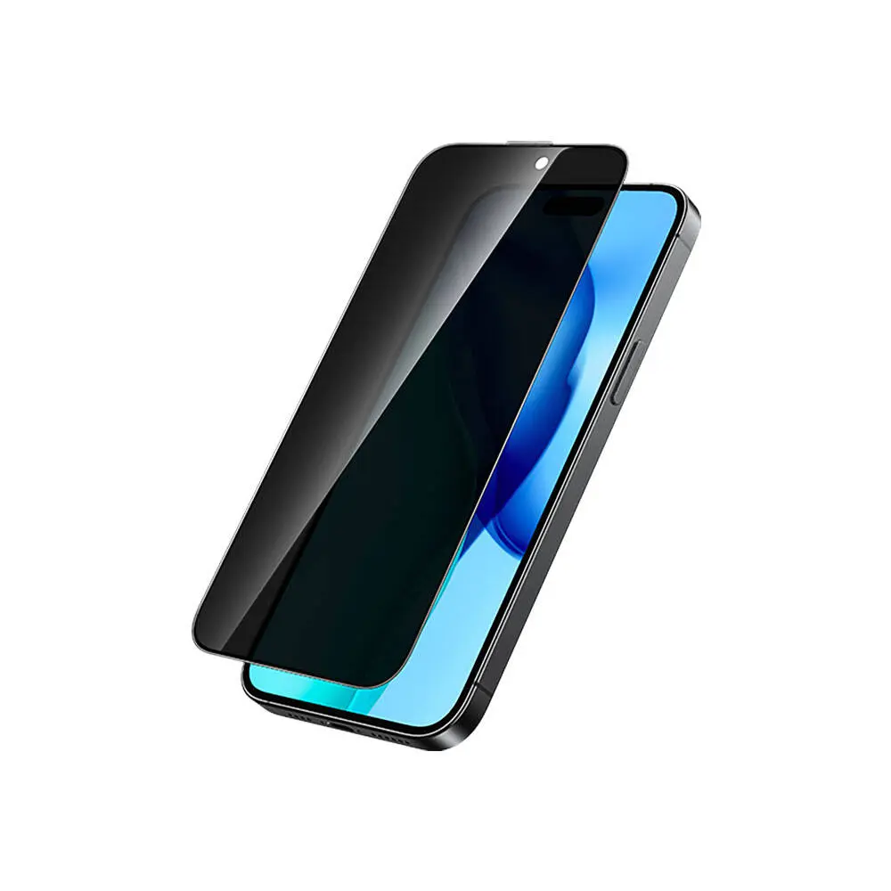 iPhone 15 Pro Max Gizlilik Temperli Cam Ekran Koruyucu - Recci RSP-A19AP