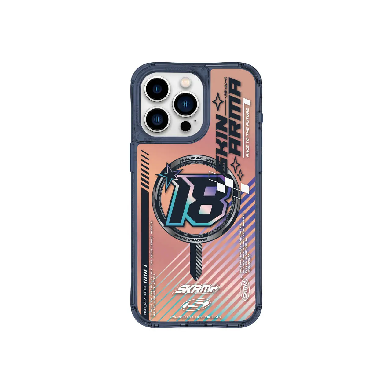 iPhone 15 Pro Max MagSafe Uyumlu Sticker Detaylı Kılıf - Skinarma Drift