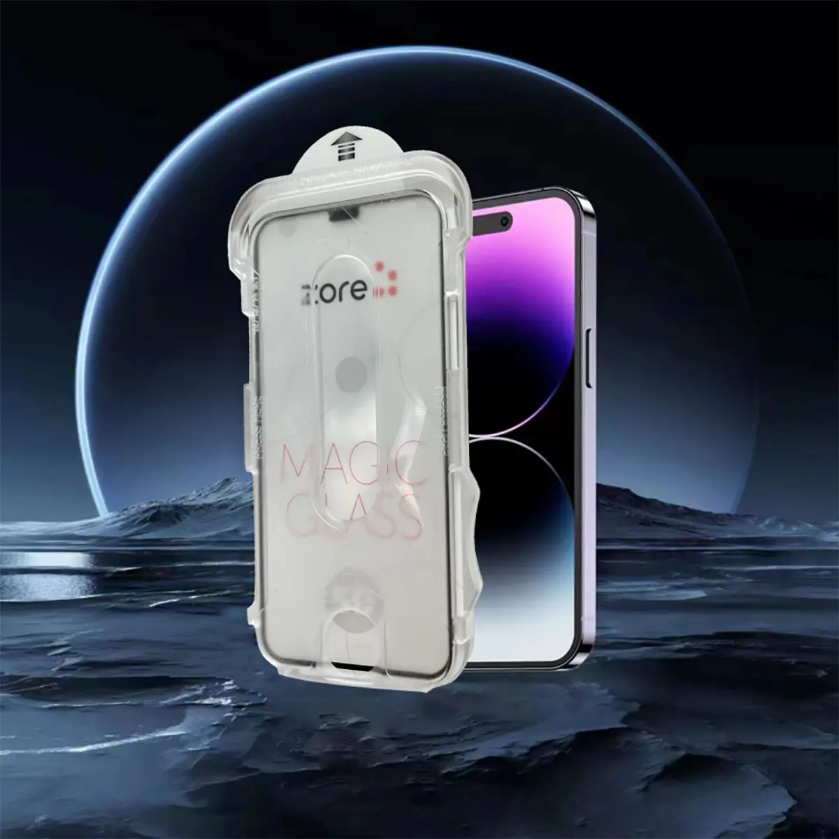 iPhone 15 Pro Max 5D Magic Glass Cam Ekran Koruyucu - Zore