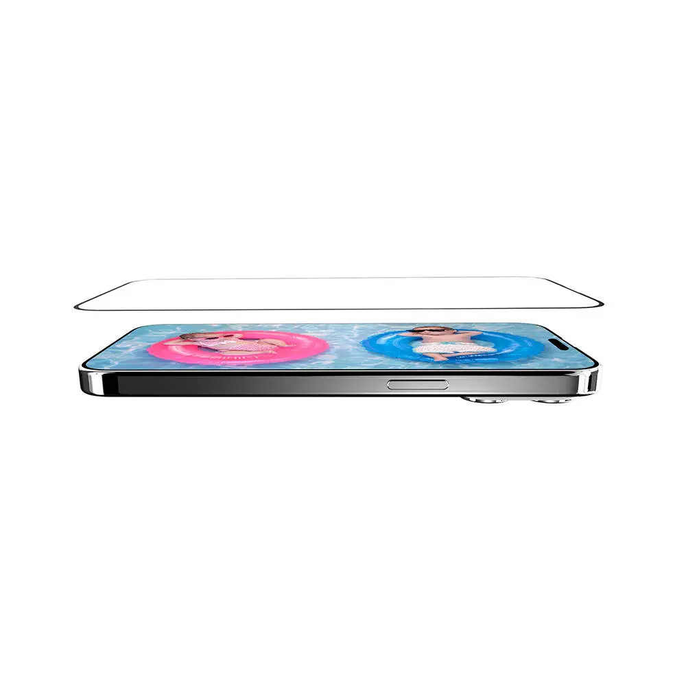 iPhone 15 Pro Temperli Cam Ekran Koruyucu - Switcheasy Glass 9H