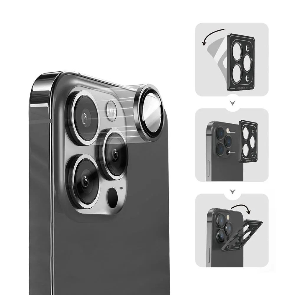 iPhone 15 Pro Wiwu Lens Guard Metal Kamera Lens Koruyucu