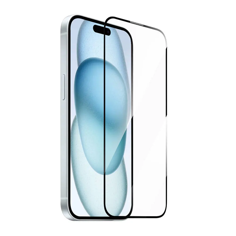 iPhone 15 Pro Temperli Cam Ekran Koruyucu, Kolay Uygulama Aparatlı - Wiwu SQ-008