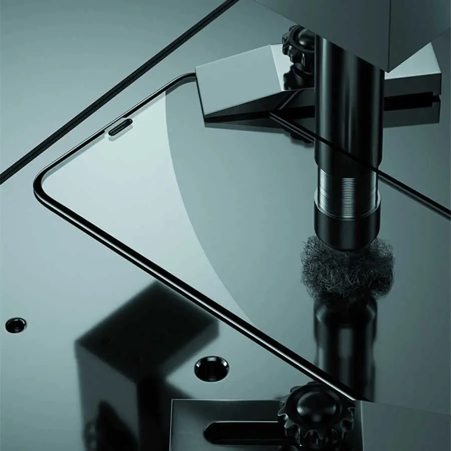iPhone 15 Pro Tam Kaplama 9H Cam Ekran Koruyucu - Zore Rio Glass