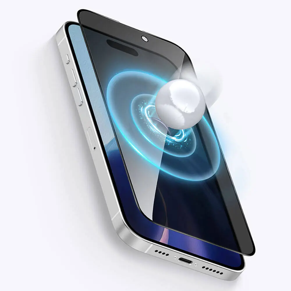 iPhone 15 Gizlilik Filtreli Temperli Cam Ekran Koruyucu - Recci RSP-A05SP