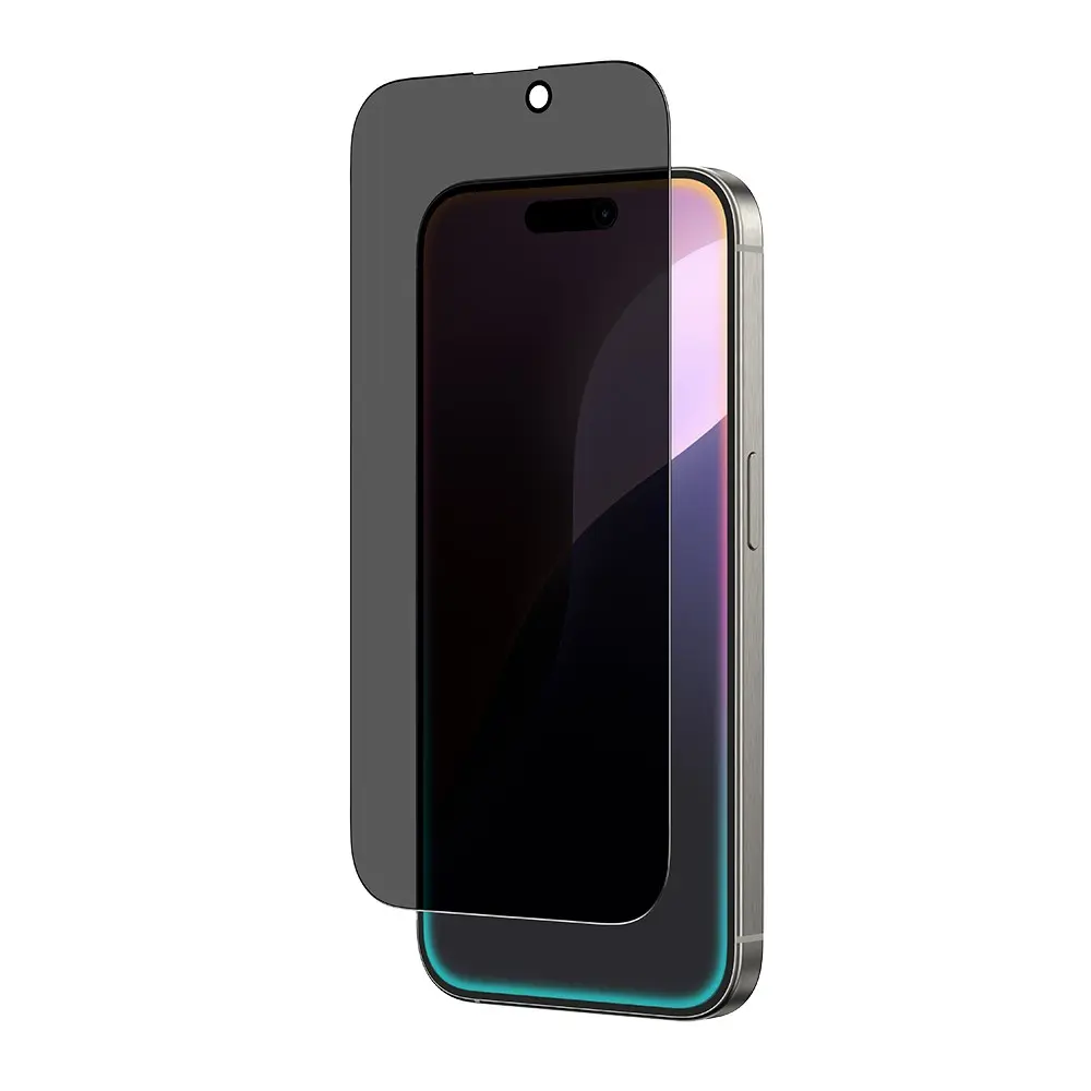 iPhone 16 Gizlilik Filtreli Temperli Cam Ekran Koruyucu - Amazingthing Radix Privacy