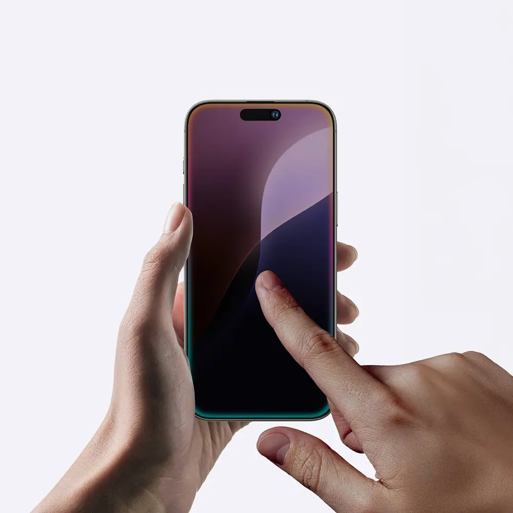 iPhone 16 Gizlilik Filtreli Temperli Cam Ekran Koruyucu - Amazingthing Radix Privacy