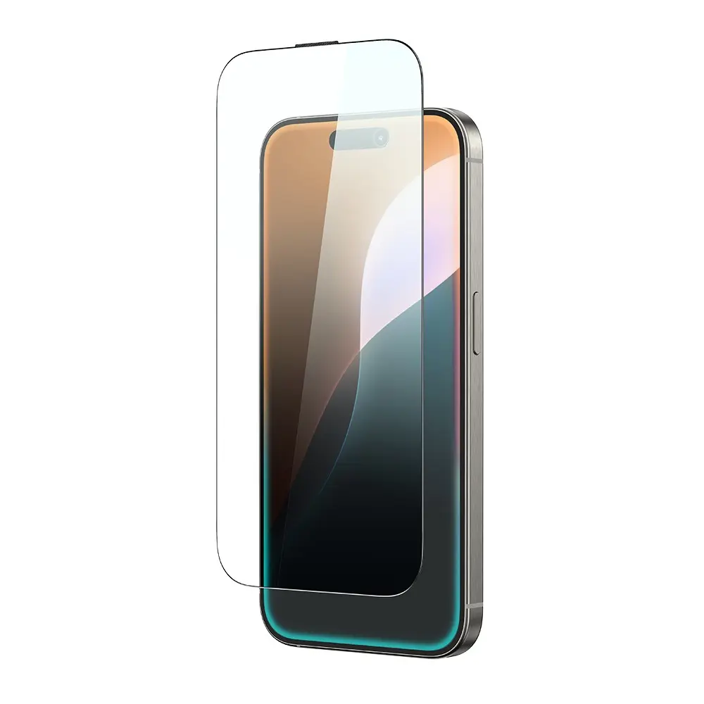 iPhone 16 Temperli Cam Ekran Koruyucu, Parmak İzi Bırakmayan - Amazingthing Titan Max